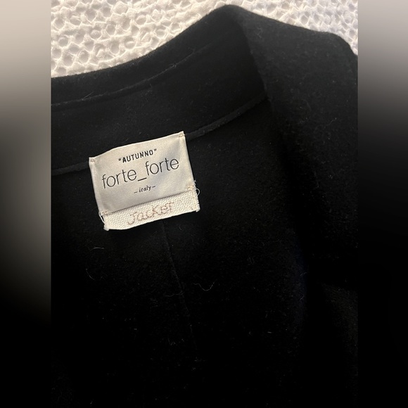 Forte forte BLACK wool blazer - Picture 6 of 8